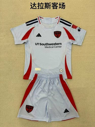 25-26 Dallas Away Kids Cheap Soccer Jerseys