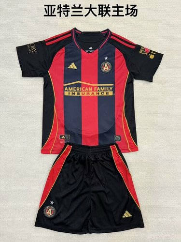25-26 Atalanta Home Kids Cheap Soccer Jerseys