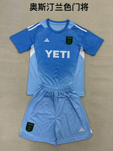 25-26 Austin Goalkeeper Kids Cheap Soccer Jerseys