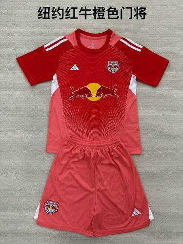 25-26 New York Red Bulls Goalkeeper Kids Cheap Soccer Jerseys