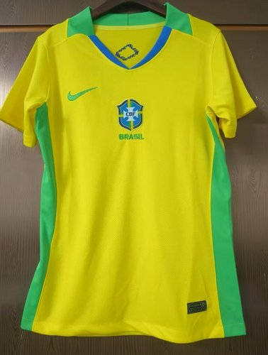 2025 Brazil Home Women Cheap Soccer Jerseys
