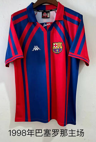 97-98 Barcelona Home Retro Cheap Soccer Jerseys