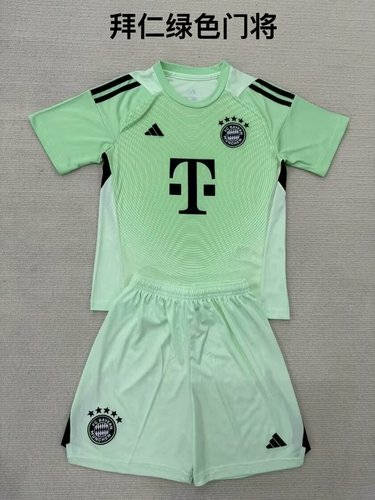 25-26 Bayern Goalkeeper Kids Cheap Soccer Jerseys