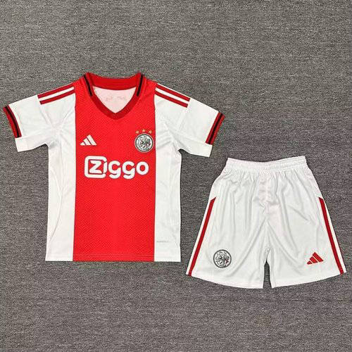 25-26 Ajax Home Kids Cheap Soccer Jerseys