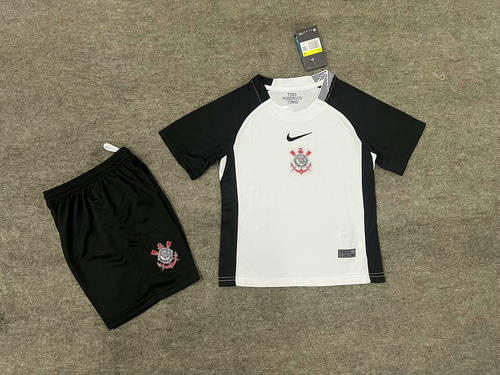 25-26 Corinthians Home Kids Cheap Soccer Jerseys