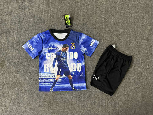 25-26 Real Madrid Ronaldo Special Kids Cheap Soccer Jerseys
