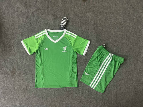 25-26 Mexico Goalkeeper Kids Cheap Soccer Jerseys