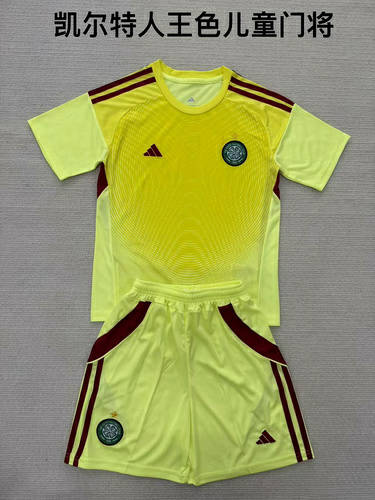 25-26 Celtic Goalkeeper Kids Cheap Soccer Jerseys