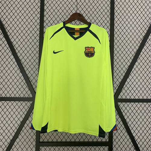 05-06 Barcelona Away Retro Long Sleeve Cheap Soccer Jerseys