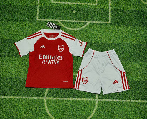 25-26 Arsenal Home Kids Cheap Soccer Jerseys