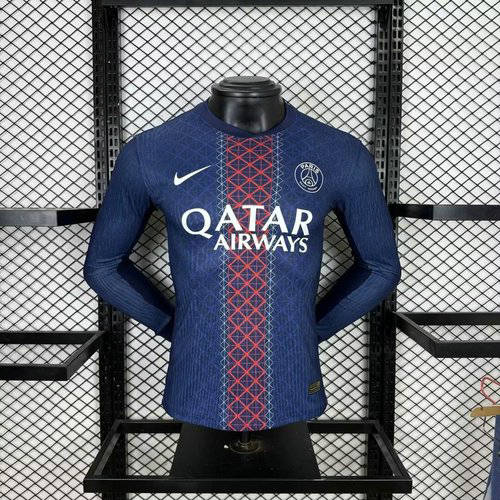 25-26 Paris Home Long Sleeve Cheap Soccer Jerseys