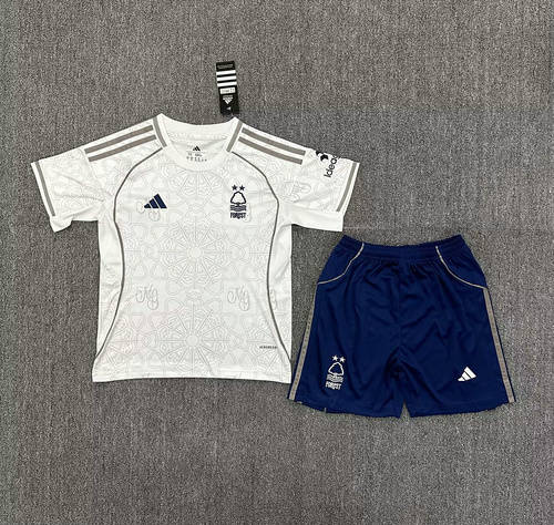 25-26 Nottingham Forest Away Kids Cheap Soccer Jerseys