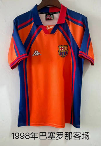 97-98 Barcelona Away Retro Cheap Soccer Jerseys 