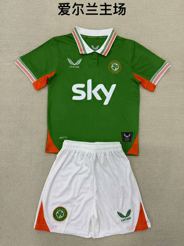 25-26 Ireland Home Kids Cheap Soccer Jerseys 