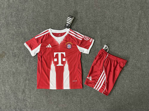 25-26 Bayern Home Kids Cheap Soccer Jerseys