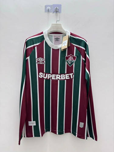 25-26 Fluminense Home Long Sleeve Cheap Soccer Jerseys