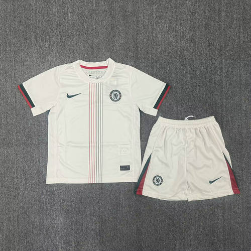25-26 Chelsea Away Kids Cheap Soccer Jerseys