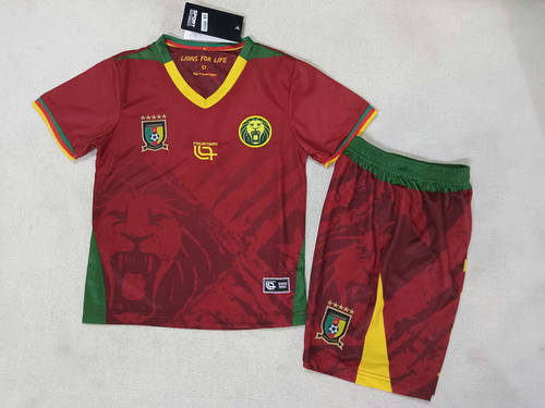 25-26 Cameroon Away Kids Cheap Soccer Jerseys