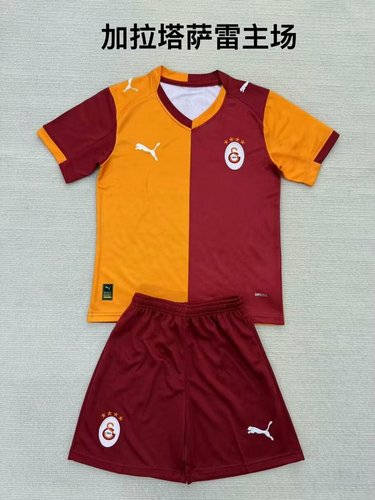 25-26 Galatasaray Home Kids Cheap Soccer Jerseys