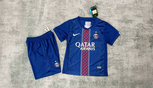 25-26 Paris Home Kids Cheap Soccer Jerseys