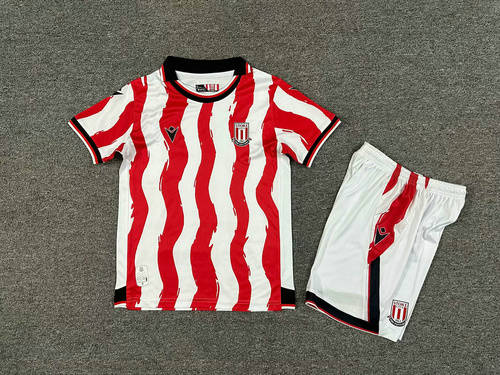 25-26 Stoke City Home Kids Cheap Soccer Jerseys
