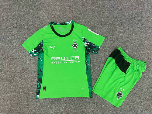 25-26 Monchengladbach Away Kids Cheap Soccer Jerseys