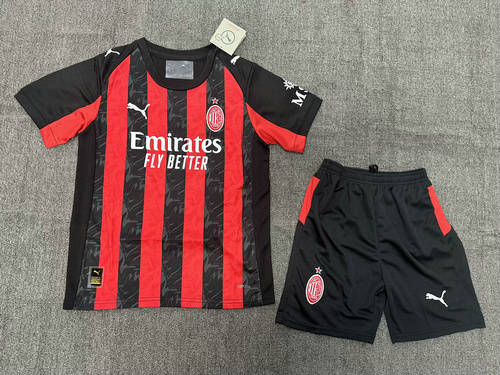 25-26 AC Milan Home Kids Cheap Soccer Jerseys