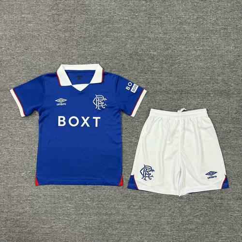 25-26 Rangers Home Kids Cheap Soccer Jerseys