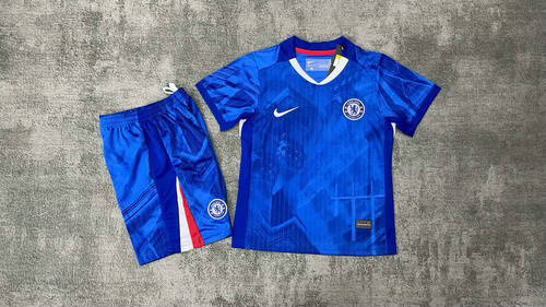 25-26 Chelsea Home Kids Cheap Soccer Jerseys