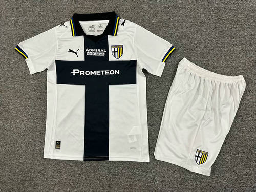 25-26 Parma Home Kids Cheap Soccer Jerseys