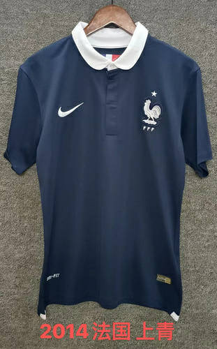 2014 France Home Retro Cheap Soccer Jerseys