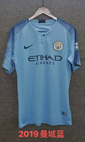 18-19 Manchester City Home Retro Cheap Soccer Jerseys