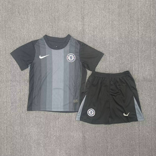 25-26 Chelsea Goalkeeper Kids Cheap Soccer Jerseys