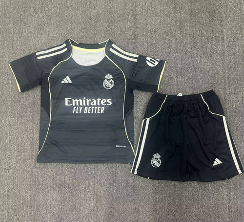 25-26 Real Madrid Away Kids Cheap Soccer Jerseys