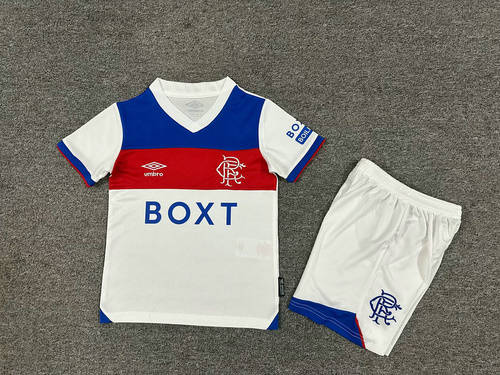 25-26 Rangers Away Kids Cheap Soccer Jerseys
