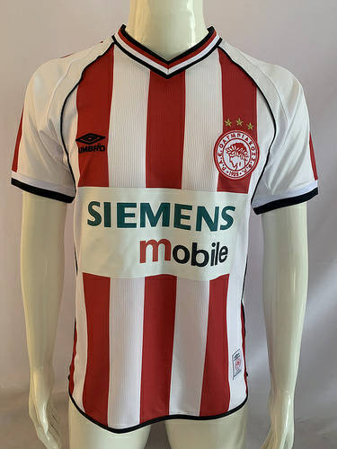 01-02 Olympiacos Home Retro Cheap Soccer Jerseys