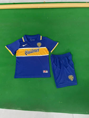 96-97 Boca Juniors Home Retro Kids Cheap Soccer Jerseys
