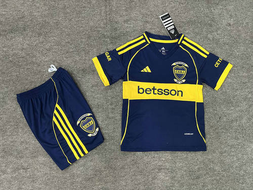 25-26 Boca Juniors Kids Cheap Soccer Jerseys