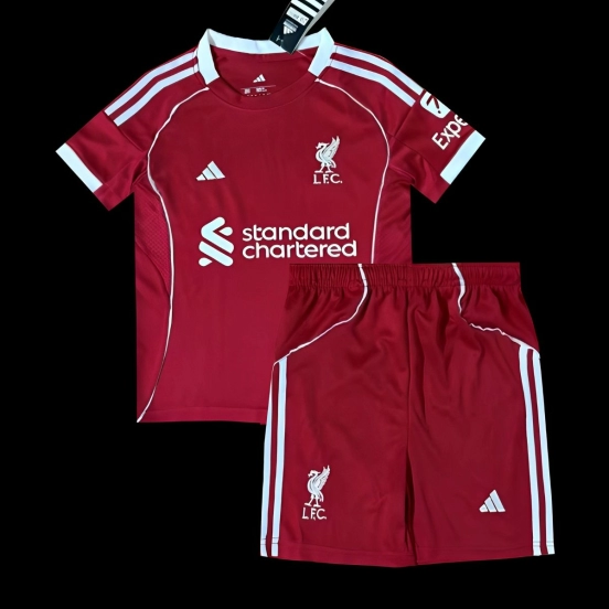 25/26 Liverpool Home Kids Cheap Soccer Jerseys