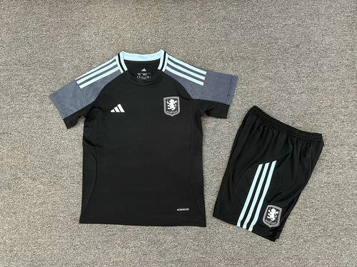 25-26 Aston Villa Away Kids Cheap Soccer Jerseys