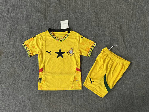25-26 Ghana Away Kids Cheap Soccer Jerseys