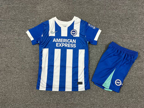 25-26 Brighton Home Kids Cheap Soccer Jerseys