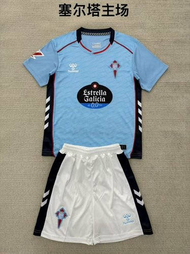 25-26 Celta Home Kids Cheap Soccer Jerseys 
