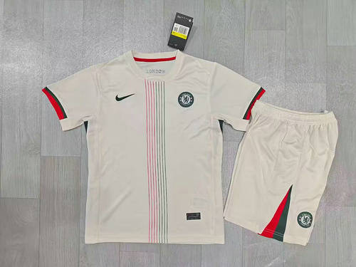 25-26 Chelsea Away Kids Cheap Soccer Jerseys