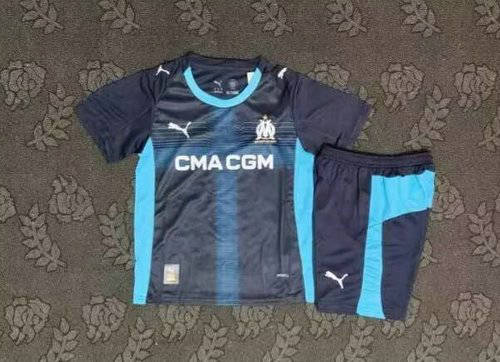 25-26 Marseille Away Kids Cheap Soccer Jerseys