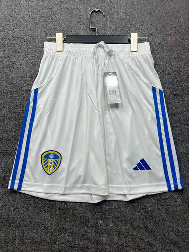 25-26 Leeds United United Home Soccer Shorts
