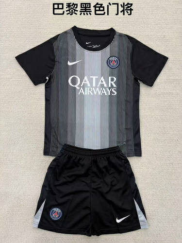 25-26 Paris Goalkeeper Kids Cheap Soccer Jerseys