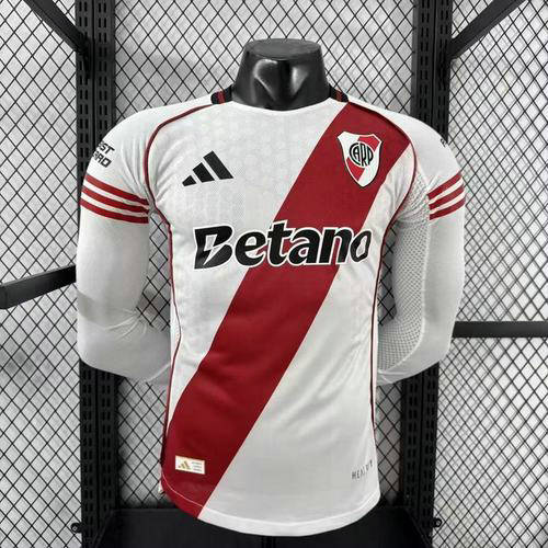 25-26 River Plate Home long player version Cheap Soccer jerseys