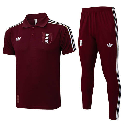 25-26 Ajax Polo Training Soccer Suit 