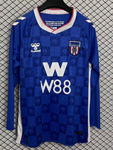 25-26 Sunderland Away Long Sleeve Cheap Soccer Jerseys